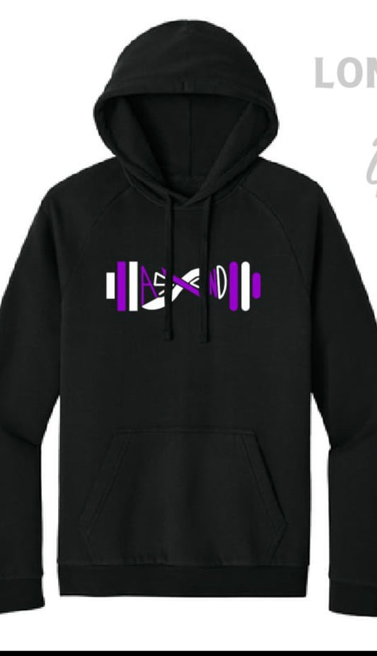 LVL 4 Black Hybrid Hoodie